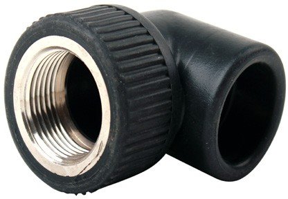 KTP ELBOW W.FEMALE INSERT BLACK